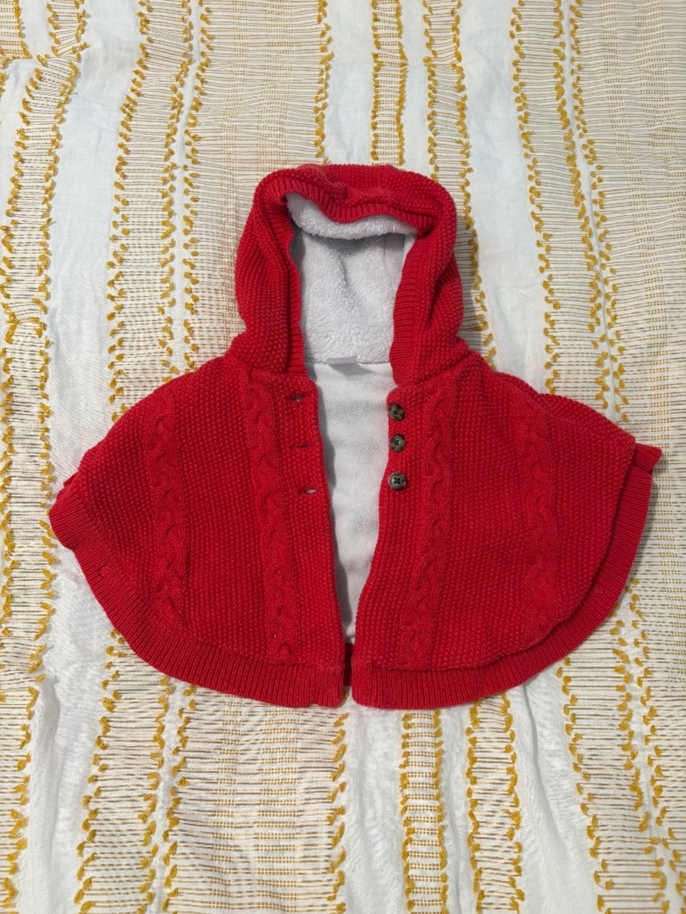 Carter’s Red Knit Shawl Jacket, 9 months